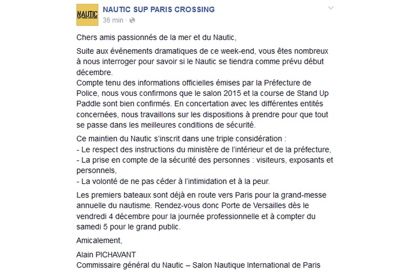 Nautic SUP Paris Crossing : L'épreuve maintenue