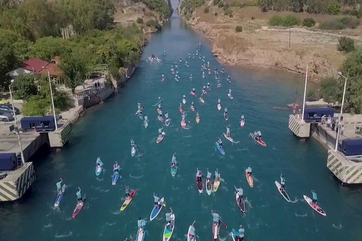 Corinth Canal SUP Crossing 2019