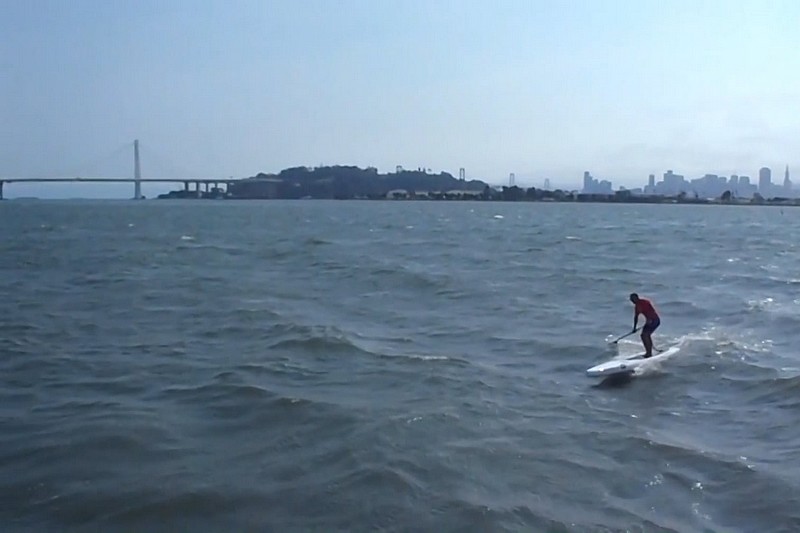 Un downwind dans la baie de San Francisco